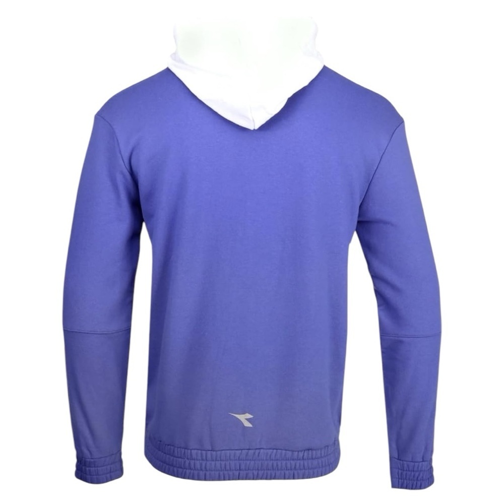 DIADORA HD Sweat Be One Full Zip Blue Hoodie Casual Activewear Mens Size XS - Picture 10 of 10